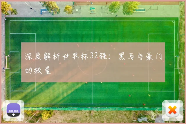 深度解析世界杯32强：黑马与豪门的较量