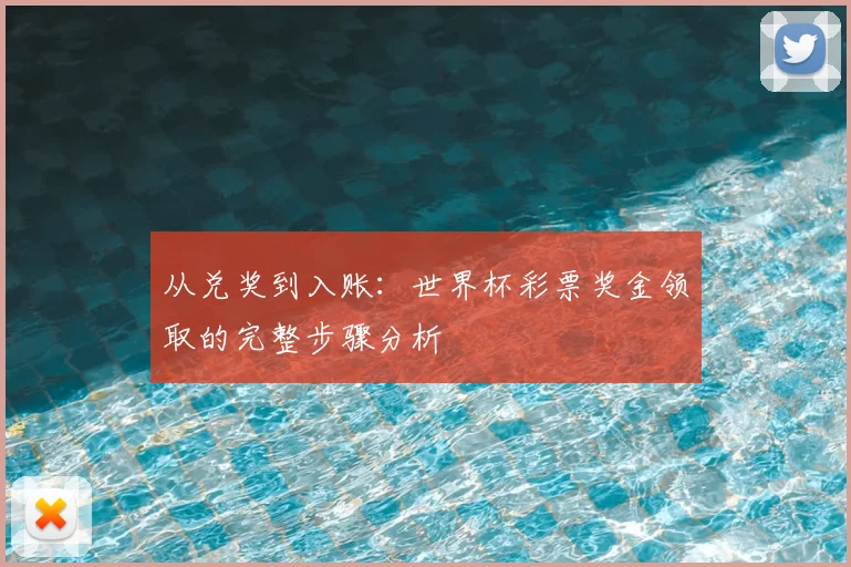 从兑奖到入账：世界杯彩票奖金领取的完整步骤分析