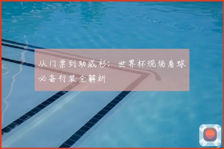 从门票到助威衫:世界杯现场看球必备行装全解析