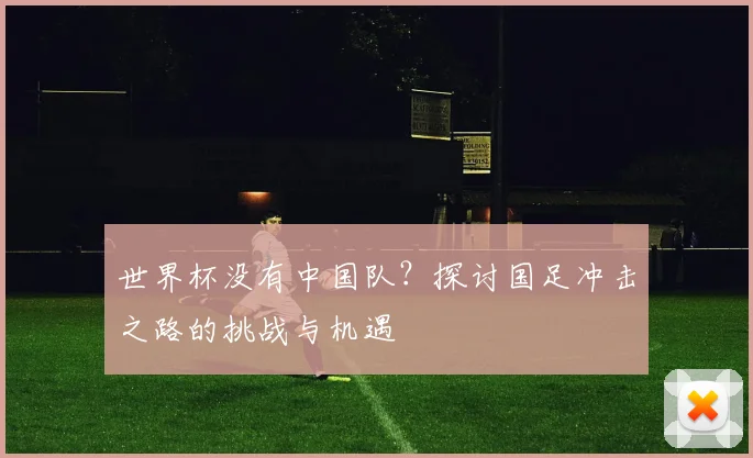 世界杯没有中国队?探讨国足冲击之路的挑战与机遇